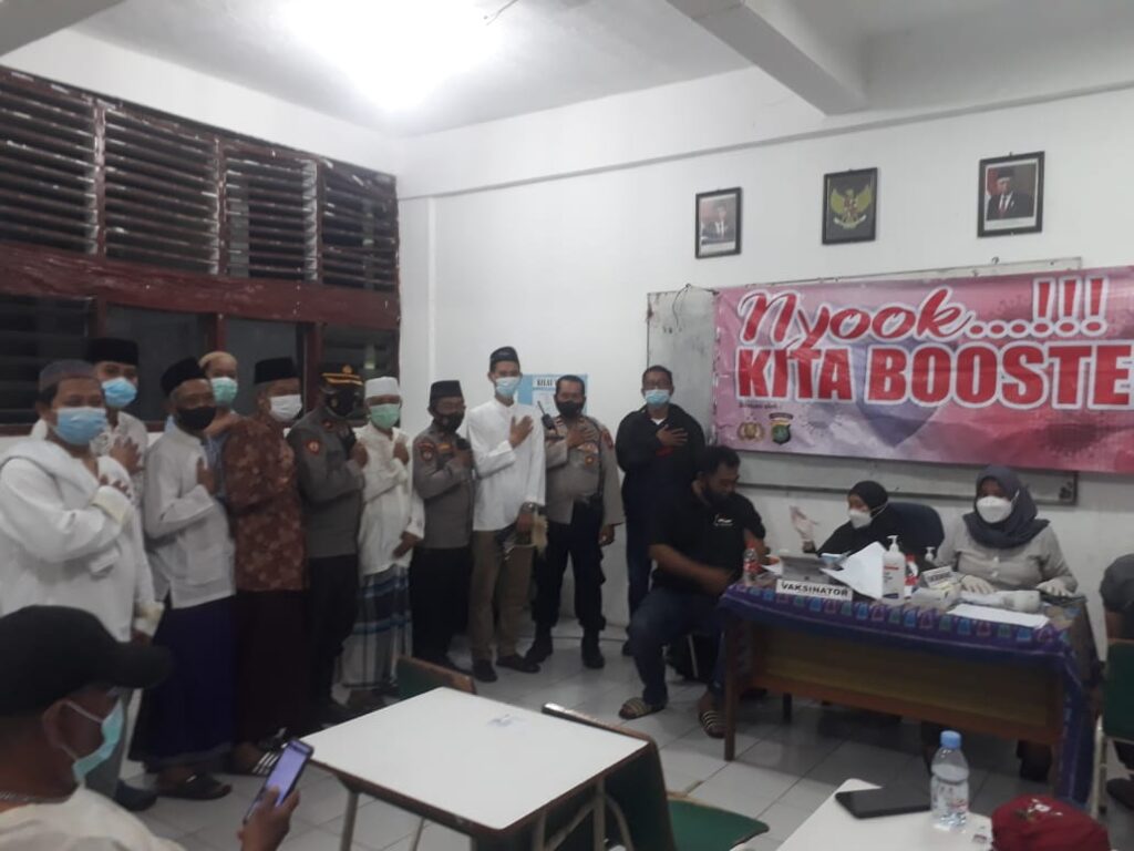 Akselerasi Vaksinasi Booster Bulan Ramadhan di Wilayah Polsek Metro Menteng