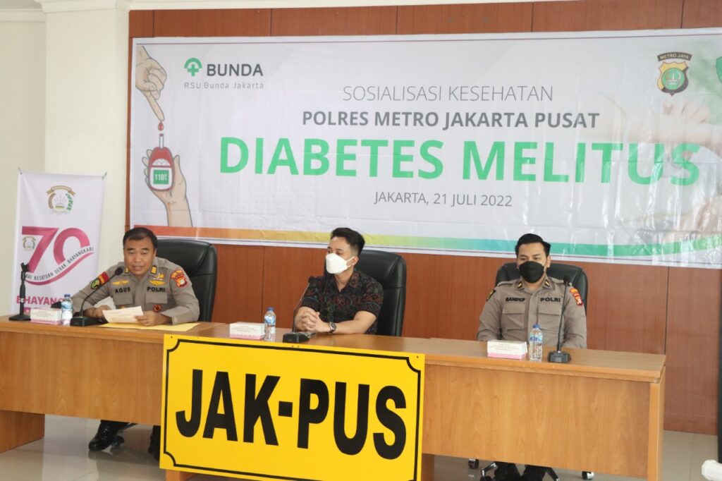 Sosialisasi Penyakit Diabetes Melitus dan Hipertensi di Polres Metro Jakpus