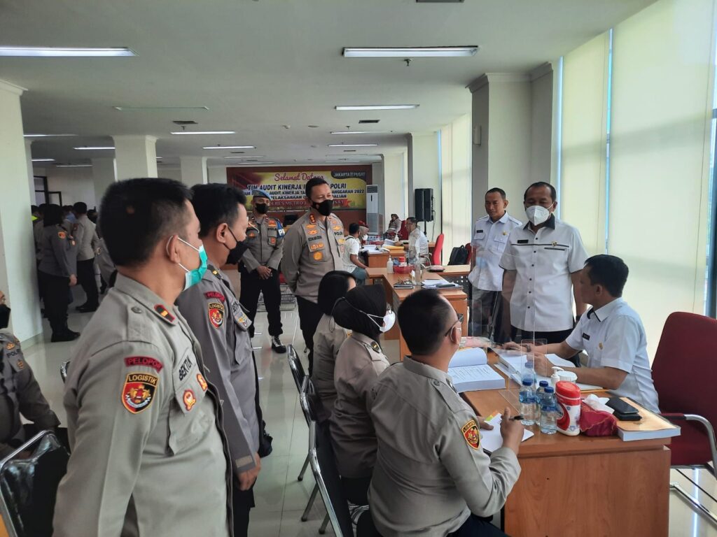Foto : Pelaksanaan Audit Kinerja Itwasum Polri Tahap II TA. 2022 Aspek Pelaksanaan dan Pengendalian di Polres Metro Jakpus